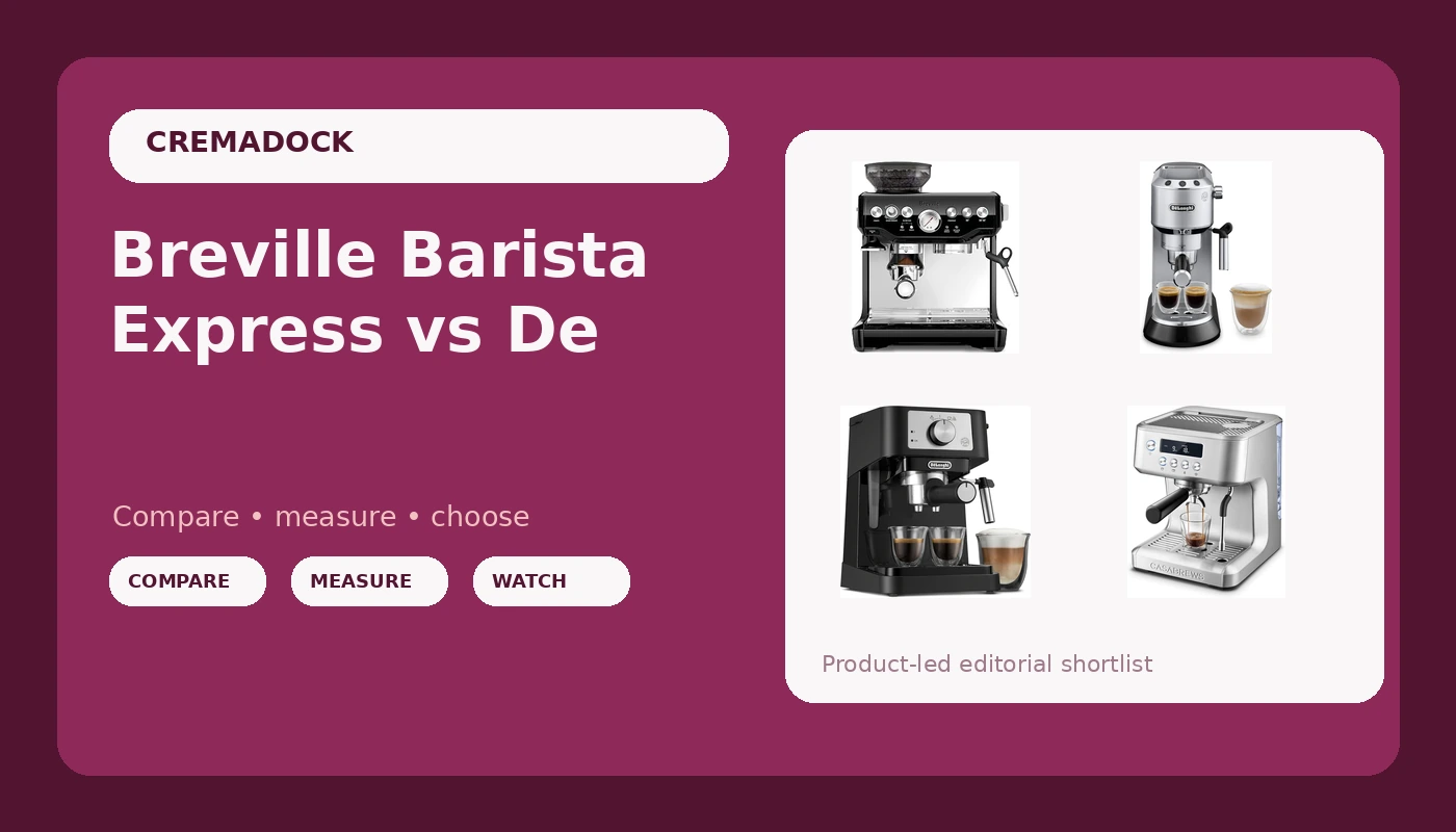 Breville Barista Express vs De'Longhi Dedica: 4 Espresso Machines Compared