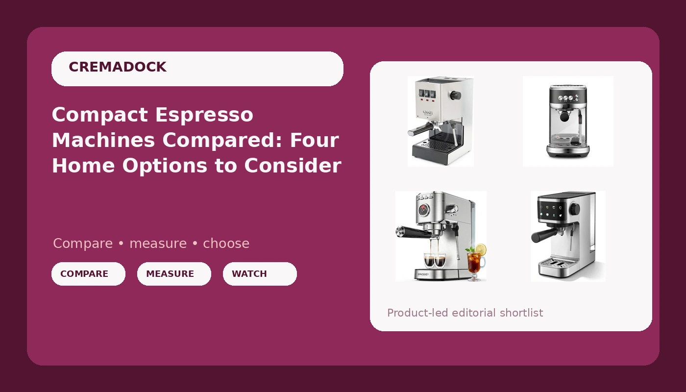 Compact Espresso Machines Compared: Four Home Options to Consider