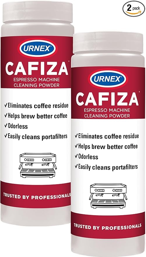 Urnex Cafiza Professional Espresso Machine Cleaning Powder 566 grams (2 Pack) - Made in USA