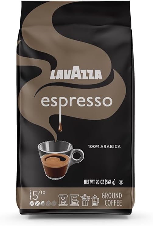 Lavazza Espresso Ground Coffee, Medium Roast (B084DWNG7J)