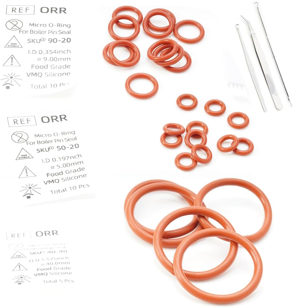 Food Grade Silicone O Ring Repair Kit, to Solve Boiler Pin Brew Group (B0C6FV1CGR)