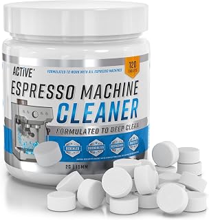 ACTIVE Espresso Machine Cleaning Tablets Descaling, 120 Tabs