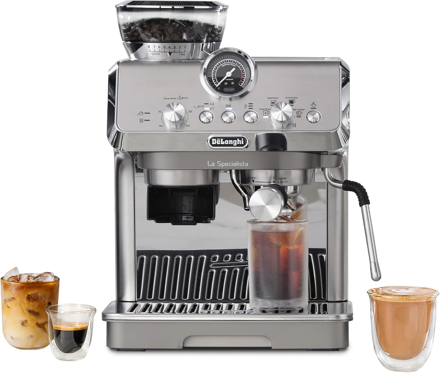 De'Longhi La Specialista Arte Evo Espresso Machine with Coffee Grinder