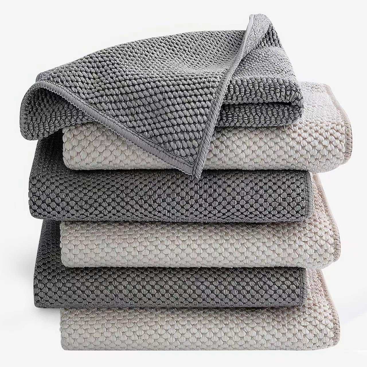 6Pack Barista Towels, Barista Microfiber Cloths, Coffee Cleaning Accessories for Espresso Machine, Steam Wand, Countertop,12”x12”