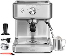 Gevi 58mm Commercial Espresso Machine|PID&NTC Temp Control with Steam Wand