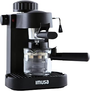 IMUSA 4 Cup Electric Espresso Cappuccino Coffee Maker, Black