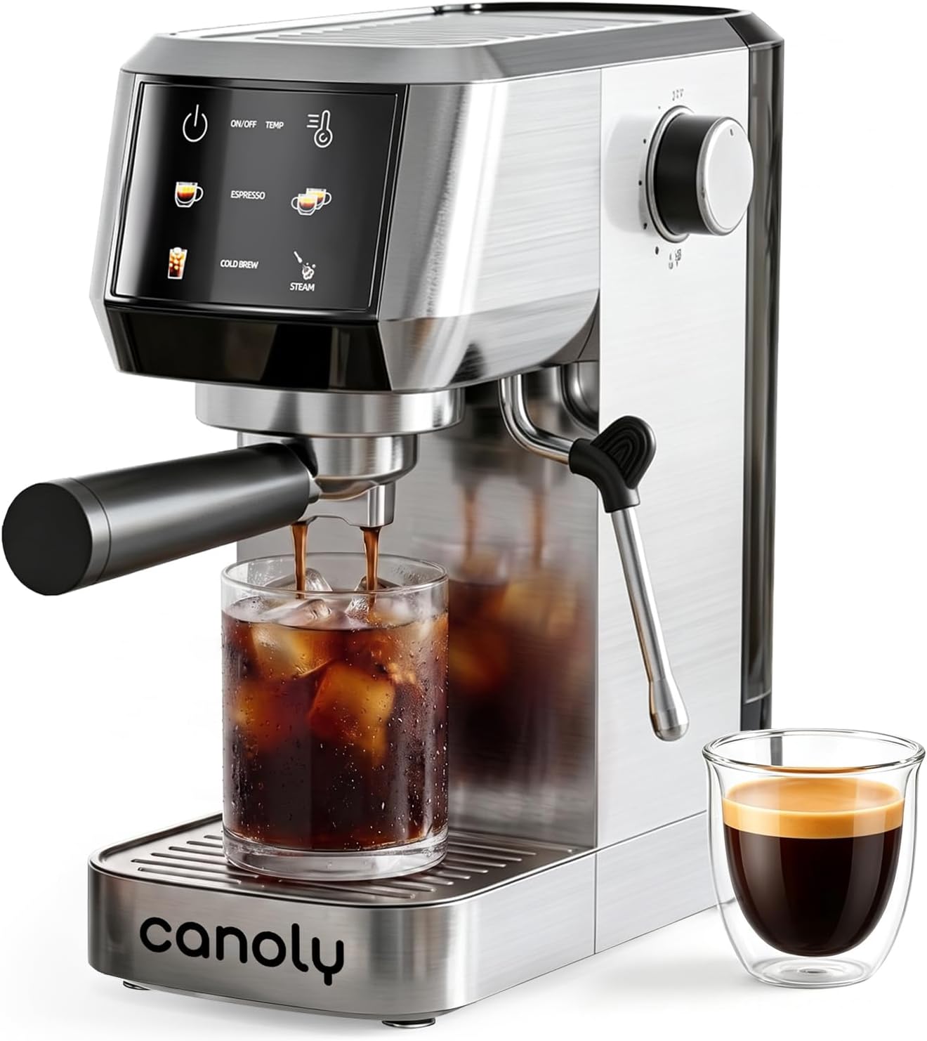Canoly 2-1 Espresso Machine, Cold Brew & Milk Frother