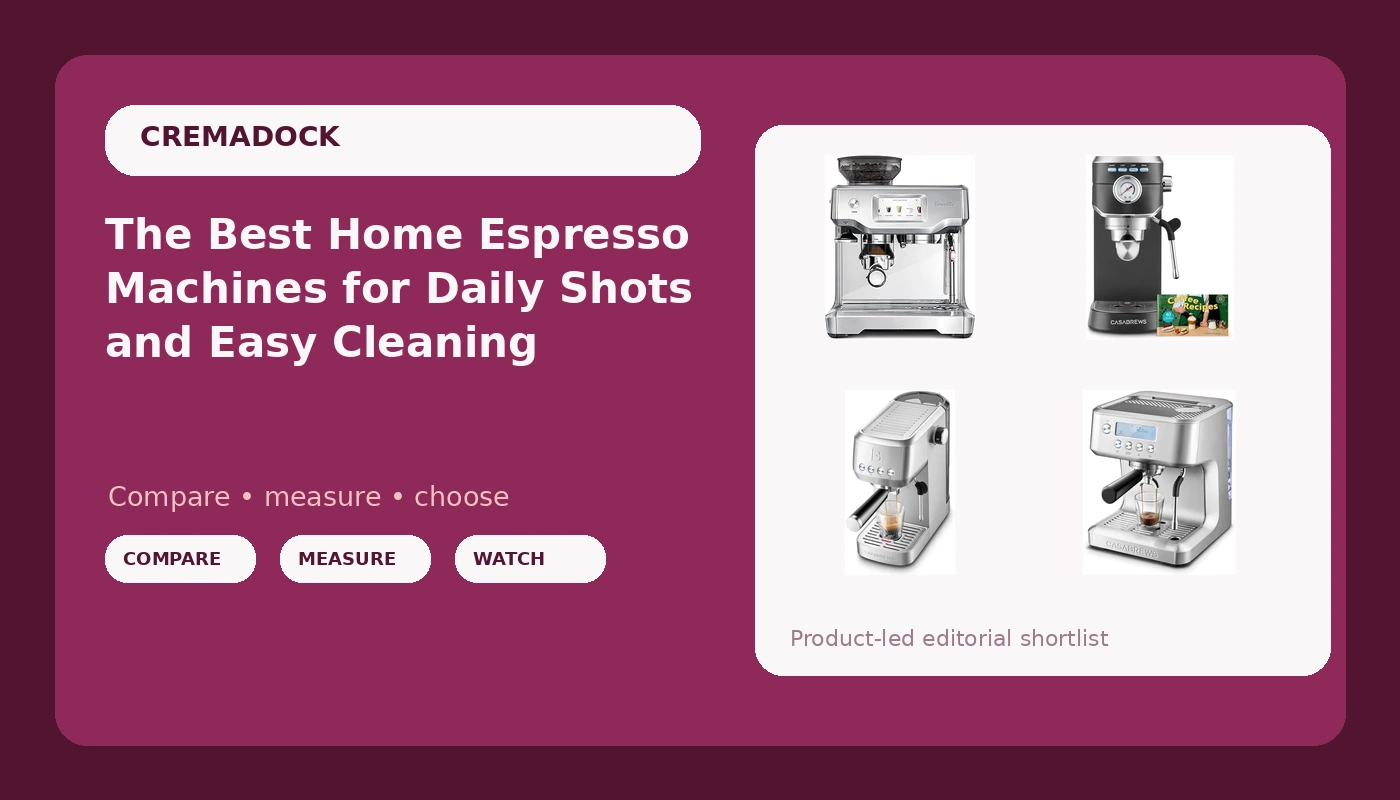 The Best Home Espresso Machines for Daily Shots and Easy Cleaning